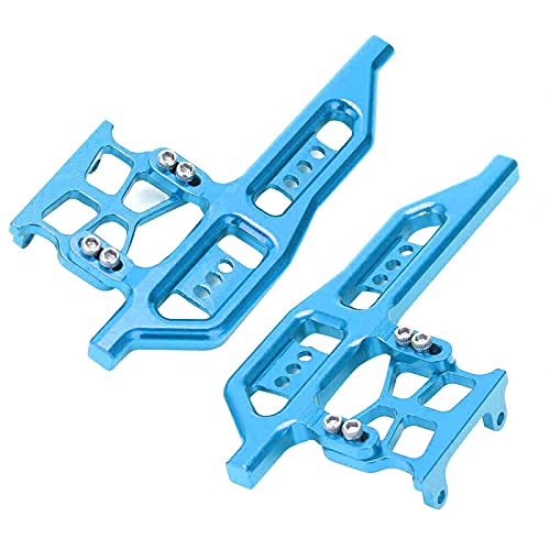 FUZHUI 2-teilige Seitenpedale aus Aluminiumlegierung, passend für SCX24 90081 C10 1/24 RC-Autos, Installation, Verbesserung des Fahrerlebnisses und leichte Upgrade-Teile, (Blue) von FUZHUI