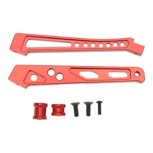 FUZHUI Aluminiumlegierung RC Chassis Brace Support Frame Bracket Rod für ARRMA 1/7 1/8 Series Cars, Installation und Enhanced Performance Upgrade Kit, leicht und (Red) von FUZHUI