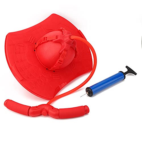 FUZHUI Ausrüstung für Mini-Sprungübungen mit Platz für Fußpedal, inklusive Zugseilgriff, ideales Kinderspielzeug für Outdoor-Spaß und körperliche Aktivität, (Red) von FUZHUI