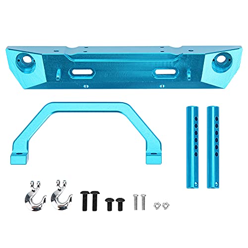 FUZHUI Hochwertiger RC-Frontstoßstangenschutz aus Aluminiumlegierung für RGT 136100 1/10 RC Crawler – leichtes und Upgrade-Zubehör (Blue 680024B) von FUZHUI