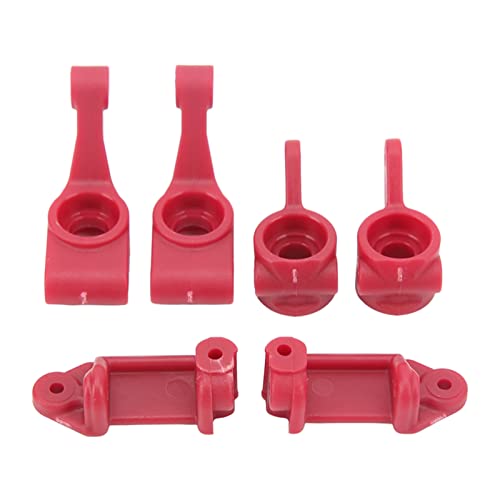 FUZHUI Leichtes RC-Car-Lenkschalen-Hinterachsschalen-C-Nabenträger-Set für Rustler Stampede Slash 2WD 1/10 – einfache Installation und reduzierte Reibung (Red) von FUZHUI