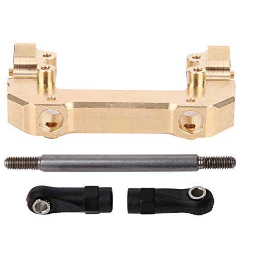 FUZHUI Messing-Set für vordere Stoßstangenhalterung und Spurstangen, speziell für III AX103007 1/10 RC-Car entwickelt, verbessert die Leistung durch Elegantes Gold-Finish, Installation von FUZHUI