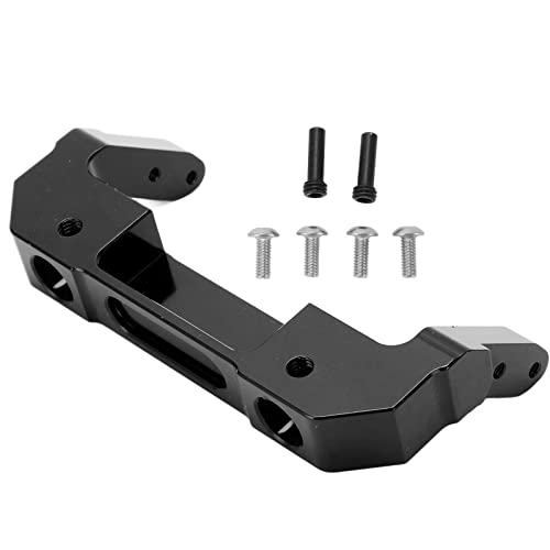 FUZHUI RC-Frontstoßstangenhalterung aus Aluminiumlegierung mit Installation und verbesserter Leistung für 1/6 SCX6-Autos (Black) von FUZHUI