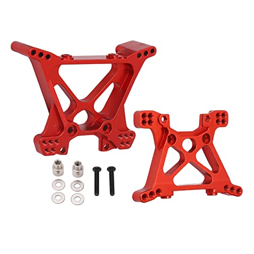 FUZHUI RC-Stoßdämpfer-Upgrade aus verstärkter Aluminiumlegierung vorne und hinten für verbesserte Leistung im ferngesteuerten Auto Slash 1/10, inklusive Vorderseite (Red) von FUZHUI