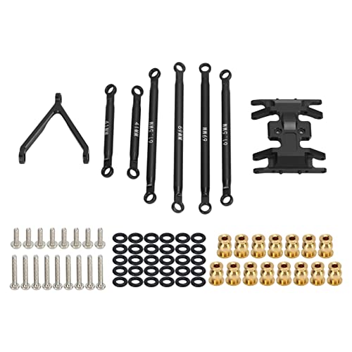 FUZHUI Upgrade-Set aus Leichter Aluminiumlegierung für SCX24 1/24 RC-Modellauto – sicher und für verbesserte Leistung (Black) von FUZHUI