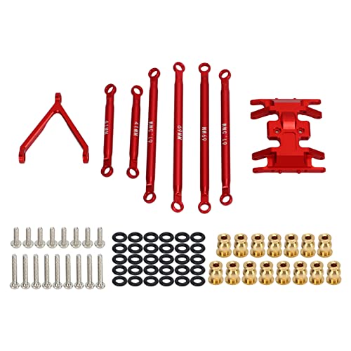 FUZHUI Upgrade-Set aus Leichter Aluminiumlegierung für SCX24 1/24 RC-Modellauto – sicher und für verbesserte Leistung (Red) von FUZHUI