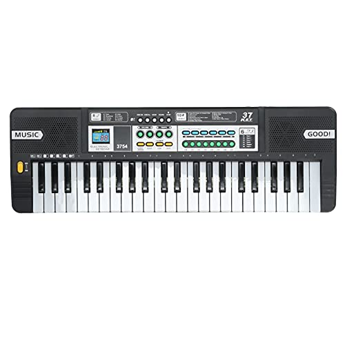 Mini-Elektropiano, tragbare Mini-Tastatur mit 37 Tasten, ideal für Anfänger zum Erlernen von Musikinstrumenten. Funktionen: Demo-Songs, Töne, Rhythmen, Aufnahme-Wiedergabe von FUZHUI