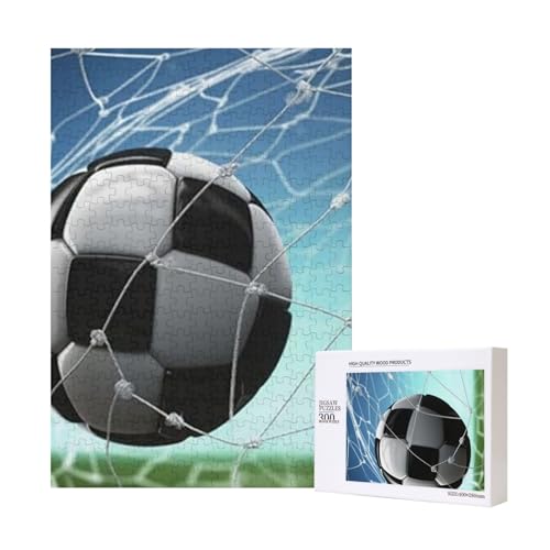 Fußball-Netzwerk-Druck, Puzzle Für Erwachsene, 300 Teile Puzzle Für Erwachsene, Puzzle 300 Teile Für Erwachsene Anspruchsvolle Puzzlespiele,11x15,7 Zoll von FUkker