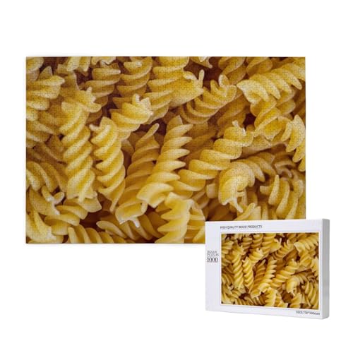 Pasta, 1000 Stück Holzspielzeug, Puzzlespiele, Erwachsenenpuzzle, Familienspiele, Wanddekorationen,wie Gezeigt,Einheitsgröße von FUkker