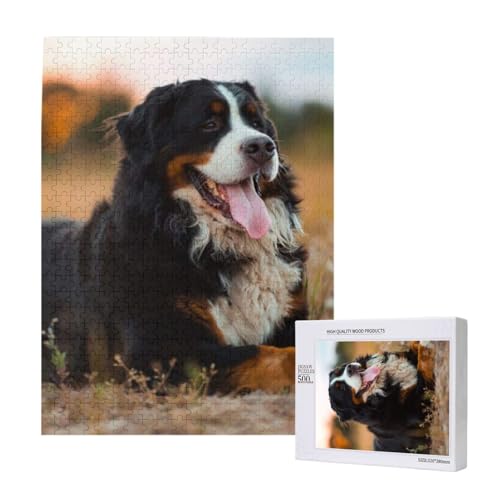 Puzzle Für Erwachsene, 500 Teile, Puzzle Für Erwachsene, Puzzle 500 Teile Für Erwachsene, Herausfordernde Puzzlespiele, Berner Sennenhund,15x20,4 Zoll von FUkker