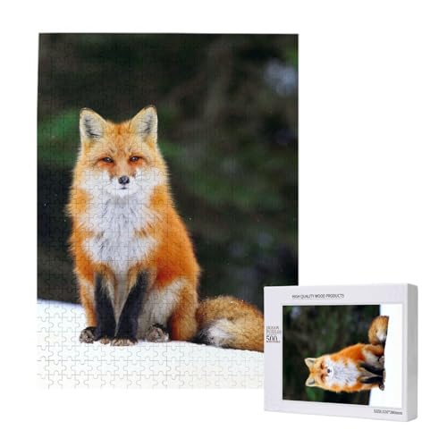 Puzzles Für Erwachsene, 500 Teile, Puzzle Für Erwachsene, Puzzle 500 Teile Für Erwachsene, Anspruchsvolle Puzzlespiele, Lustiger Fuchs, Bedruckt,15x20,4 Zoll von FUkker