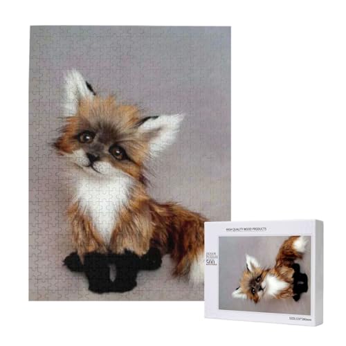 Puzzles Für Erwachsene, 500 Teile, Puzzle Für Erwachsene, Puzzle 500 Teile Für Erwachsene, Anspruchsvolle Puzzlespiele, Niedlicher Kleiner Fuchs,15x20,4 Zoll von FUkker