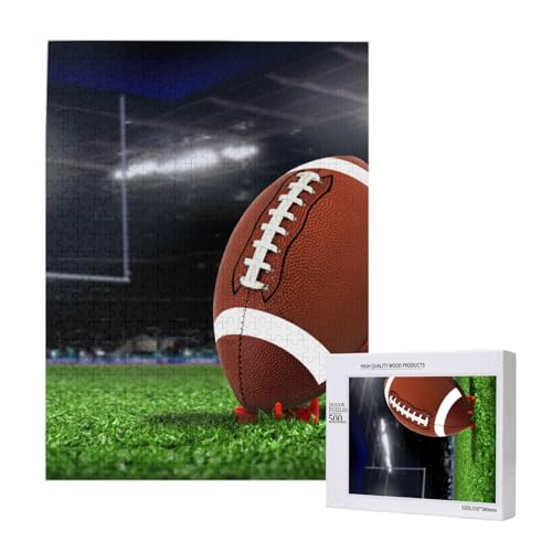 Puzzles Für Erwachsene, 500 Teile, Puzzle Für Erwachsene, Puzzle 500 Teile Für Erwachsene, Herausfordernde Puzzlespiele, American Football,15x20,4 Zoll von FUkker