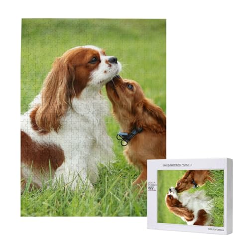 Puzzles Für Erwachsene, 500 Teile, Puzzle Für Erwachsene, Puzzle 500 Teile Für Erwachsene, Herausfordernde Puzzlespiele, Cavalier King Charles Spaniel,15x20,4 Zoll von FUkker