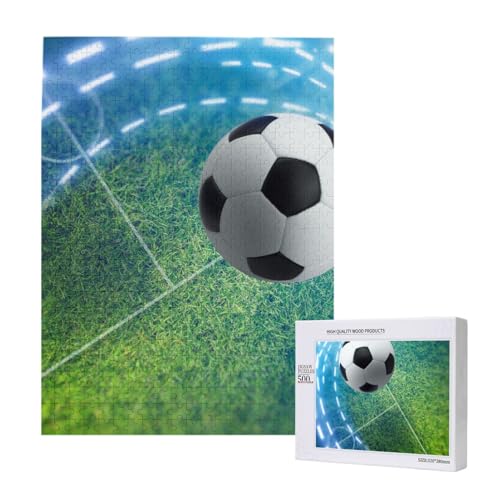 Puzzles Für Erwachsene, 500 Teile, Puzzle Für Erwachsene, Puzzle 500 Teile Für Erwachsene, Herausfordernde Puzzlespiele, Fußball, Sportball, Bedruckt,15x20,4 Zoll von FUkker