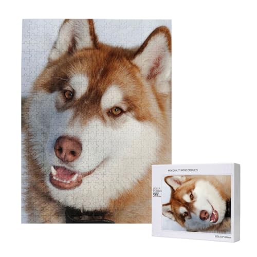 Puzzles Für Erwachsene, 500 Teile, Puzzle Für Erwachsene, Puzzle 500 Teile Für Erwachsene, Herausfordernde Puzzlespiele, Huskies-Druck,15x20,4 Zoll von FUkker