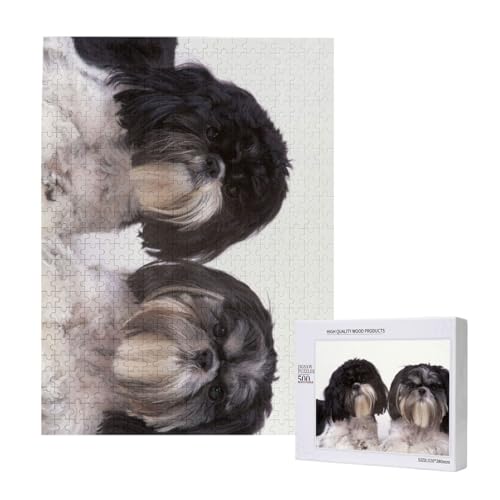 Puzzles Für Erwachsene, 500 Teile, Puzzle Für Erwachsene, Puzzle 500 Teile Für Erwachsene, Herausfordernde Puzzlespiele, Niedlicher Shih Tzu,15x20,4 Zoll von FUkker