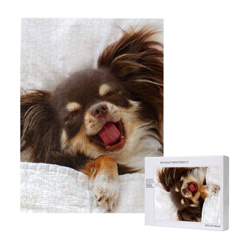 Puzzles Für Erwachsene, 500 Teile, Puzzle Für Erwachsene, Puzzle 500 Teile Für Erwachsene, Herausfordernde Puzzlespiele, Süßes Chihuahua-Hundetier,15x20,4 Zoll von FUkker