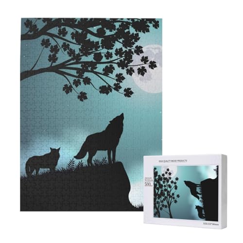 Puzzles Für Erwachsene, 500 Teile, Puzzle Für Erwachsene, Puzzle 500 Teile Für Erwachsene, Herausfordernde Puzzlespiele, Wolf,15x20,4 Zoll von FUkker