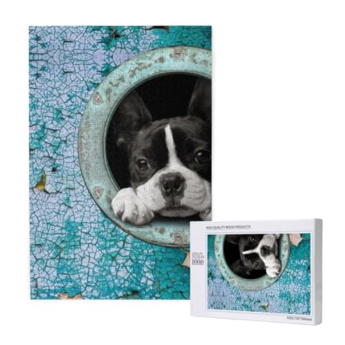 Puzzles Für Erwachsene 1000 Teile Puzzles Für Erwachsene, Puzzle 1000 Teile Für Erwachsene Anspruchsvolle Puzzlespiele Boston Terrier,19,7 x 29,5 Zoll von FUkker