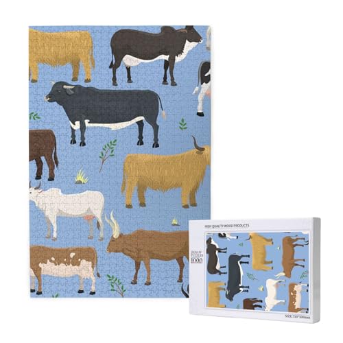 Puzzles Für Erwachsene 1000 Teile Puzzles Für Erwachsene, Puzzle 1000 Teile Für Erwachsene Anspruchsvolle Puzzlespiele Western Livestock,19,7 x 29,5 Zoll von FUkker