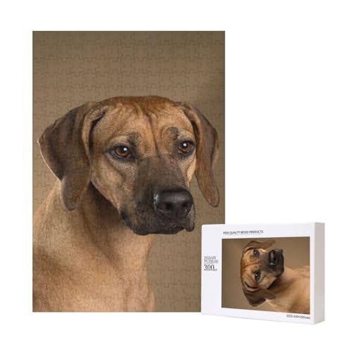 Rhodesian Ridgeback, Puzzle Für Erwachsene, 300 Teile Puzzle Für Erwachsene, Puzzle 300 Teile Für Erwachsene Anspruchsvolle Puzzlespiele,11x15,7 Zoll von FUkker