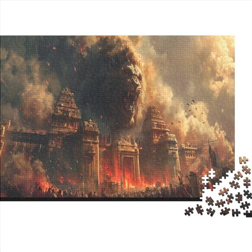 1000 Teile kreative Puzzles, War Lion Puzzles, rechteckiges Puzzle, Lernspielzeug, Geschenk für Kinder und Erwachsene, 1000 Teile (75 x 50 cm) von FUmoney