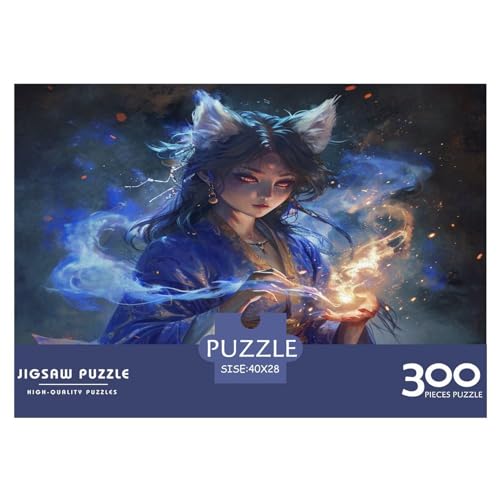 Puzzles für Erwachsene, 300 Teile, Female_Kitsune, kreative Holzpuzzles, praktisches Spiel, Puzzle, Familiendekoration, 300 Stück (40 x 28 cm) von FUmoney