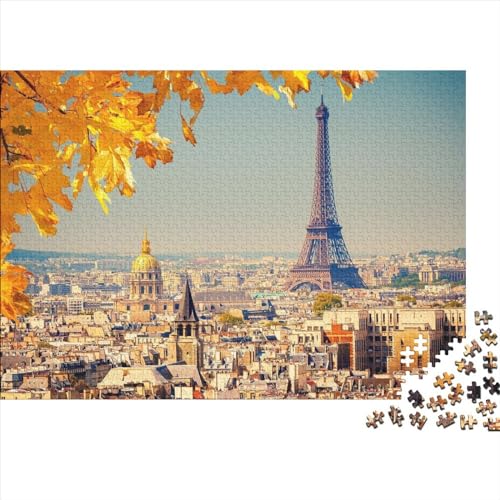 Schöne Aussicht auf Paris Puzzles 1000 Teile für Erwachsene Puzzles für Erwachsene 1000 Teile Puzzle Lernspiele 1000 Teile (75 x 50 cm) von FUmoney