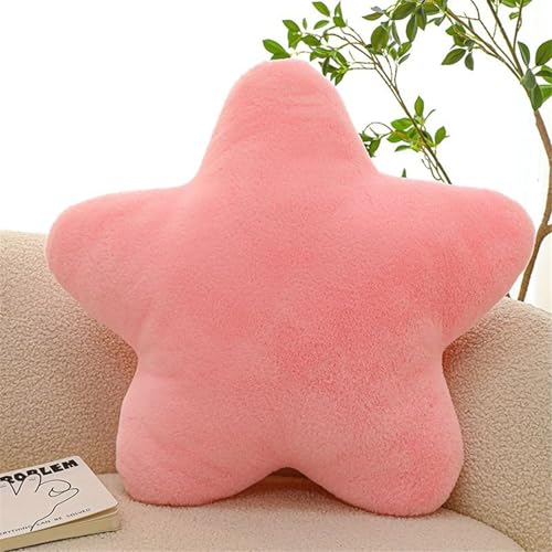 FVCTGHZ 30CM Nette Butter Käse Werfen Kissen Plüsch Spielzeug Schlafsaal Schlaf Sofa Stuhl Kissen Fünfeck Stern Form Kind Geburtstagsgeschenk(Pink) von FVCTGHZ