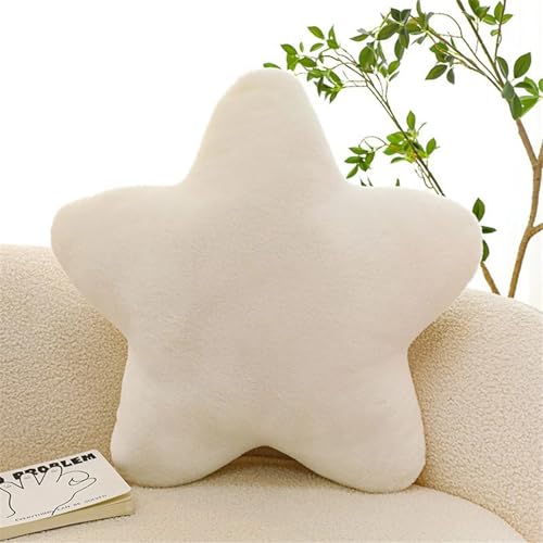 FVCTGHZ 30CM Nette Butter Käse Werfen Kissen Plüsch Spielzeug Schlafsaal Schlaf Sofa Stuhl Kissen Fünfeck Stern Form Kind Geburtstagsgeschenk(White) von FVCTGHZ