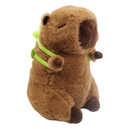 FVGYITG Capybara Plüschtier,Niedlicher Kuscheltier Capybara Mit Schildkrötenrucksack,Super Weiche Plüsch Überzogen,Super Weiche Gefüllte Spielzeug Plüsch Für Home Deko Und Kind(23cm) von FVGYITG