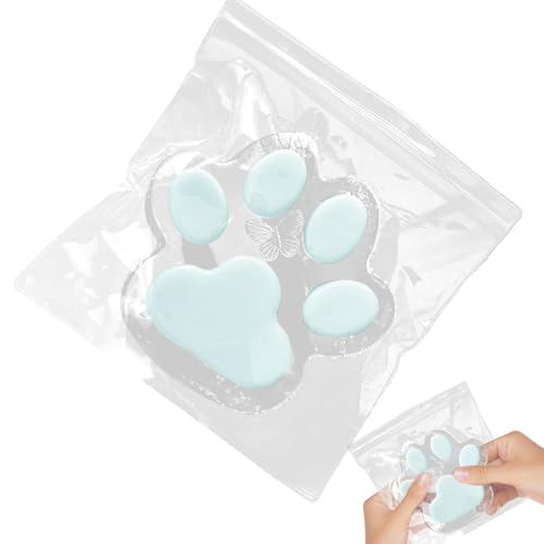 FVPKYUR 14x14cm Cat Paw Stressabbau - Cat Paw Squeeze Toy, Cat Paw Squishy Toy, Cat Stressabbau Spielzeug, Cartoon Katzenpfote Spielzeug, Katzenpfoten Anti Stress Spielzeug, Cat Paw Sensorik Spielzeug von FVPKYUR