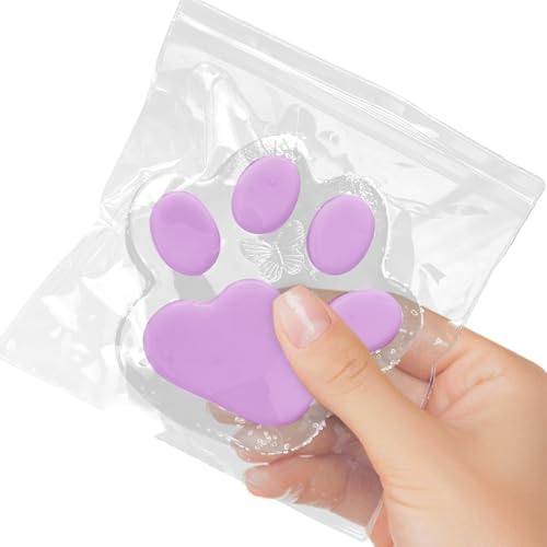 FVPKYUR 14x14cm Cat Paw Stressabbau - Cat Paw Squeeze Toy, Cat Paw Squishy Toy, Cat Stressabbau Spielzeug, Cartoon Katzenpfote Spielzeug, Katzenpfoten Anti Stress Spielzeug, Cat Paw Sensorik Spielzeug von FVPKYUR