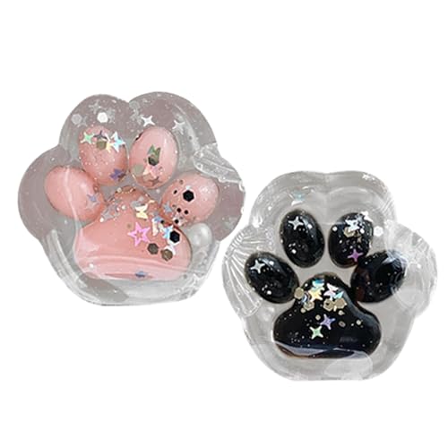 FVPKYUR 2 Stück Katzenpfoten Squishy Fidget Toy - Stressabbau Katzenpfoten, Sensorisches Katzenpfoten, Süße Weiche Katzenpfoten, Anti Stress Cat Paw, Katzenpfoten Spielzeug, Katzenpfoten Fidget Toy von FVPKYUR