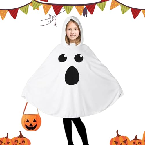 FVPKYUR Toddler Geist Umhang - Halloween Cosplay Kapuzenumhang - Halloween Cosplay Kostüm Für Rollenspiel Aktivitäten Thematische Geburtstagsfeiern Kindergarten Karneval FVPKYUR Toddler Geist Umhang - Halloween Cosplay Kapuzenumhang - Halloween Cosplay Kostüm Für Rollenspiel Aktivitäten Thematische Geburtstagsfeiern Kindergarten Karneval von FVPKYUR