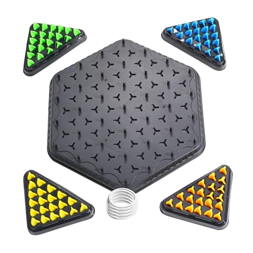 FVPKYUR Triangle Interaktive Brettspiele - Interaktives Brettspiel Triggle, Kettendreieck Schach, Triggle Game Gummiband, Chain Triangle Chess Game, Triggle Spiel, Triggle Gummibänder Brettspiele von FVPKYUR