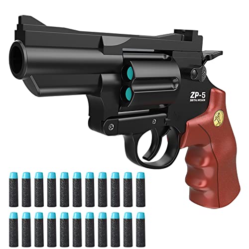 Kinder Spielzeug Pistole,Toy Gun,Schaumstoff Spielzeug,Kinder Pistole,Spielzeugpistolen,mit 24 Soft Bullet,für Sicherheitstraining oder Spiel,für Kinder ab 7 Jahren (A) von FWHFNB