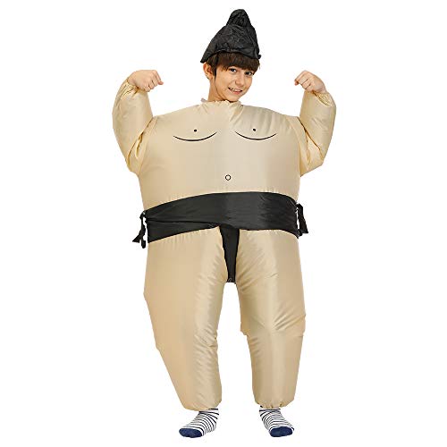 FXICH Inflatable costume for adults, inflatable sumo costume for Halloween, sumo wrestler inflatable, sumo costume for adults, inflatable costumes for adults (kid 120-150cm) von FXICH