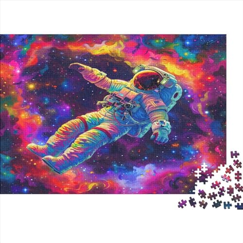 Astronaut 1000 Teile, Impossible Puzzle,GesKükenlichkeitsspiel Für Die Ganze Familie, Erwachsenenpuzzle Ab 14 Jahren Puzzel 1000pcs (75x50cm) von FXJALUIED