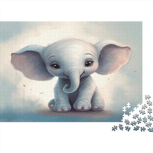 Elefant Puzzlespiel 1000 Teile, Puzzle Erwachsene 1000 Teile, Impossible Puzzle GesKükenlichkeitsspiel Für Die Ganze Familie, Puzzle Erwachsene 1000 Teile Puzzel 1000pcs (75x50cm) von FXJALUIED