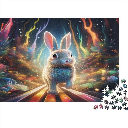 Kaninchen Puzzle 1000 Teile Puzzle Erwachsene Schwieriges Schwer Puzzle Für Erwachsene Und Kinder Ab 14 Jahren Puzzel 1000pcs (75x50cm) von FXJALUIED