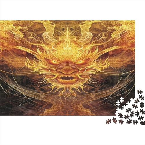 Loong Puzzle 1000 Teile Puzzles Für Erwachsene Lernspiel Herausforderungsspielzeug 1000-teilige Puzzlespiel Für Erwachsene Kinder Puzzel 1000pcs (75x50cm) von FXJALUIED