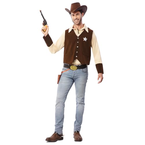 FYASA - Sheriff-Cowboy-Kostüm für Herren, Größe S von FYASA