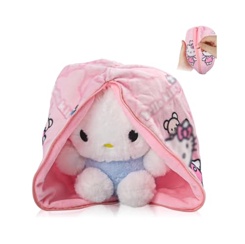 FYDZBSL Katzenplüsch,25CM Kuscheltier Gefülltes Plüschtier Hase Katzen Plüschtiere Stofftier Stofftier Doll Spielzeug Geeignet für Erwachsene und Kinder-Pink von FYDZBSL