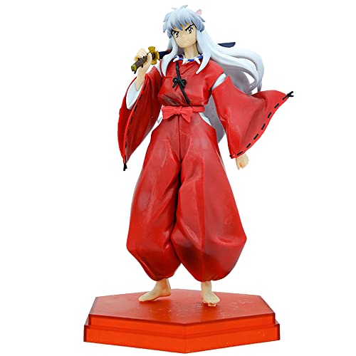 FYDZBSL Inuyasha Anime Figuren PVC Anime Charakter Puppe 3D Charaktere Statue Model Actionfigur Cartoon Statue Sammlerstücke für Schreibtisch Dekoration Geburtstagsgeschenk für Kinder von FYDZBSL