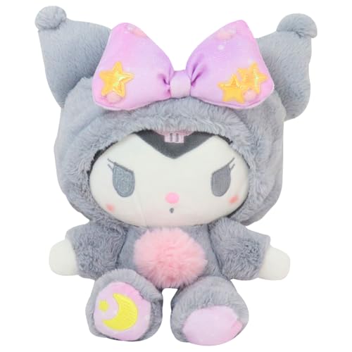 FYDZBSL Kuromi Cartoon aus Plüschtiere Weich Plüschspielzeug für Kinder Cartoon Charaktere Plüschpuppen Nette Komfortabel Plüschtiere Raumdekoration Mädchen Geburtstag Geschenk 23cm von FYDZBSL