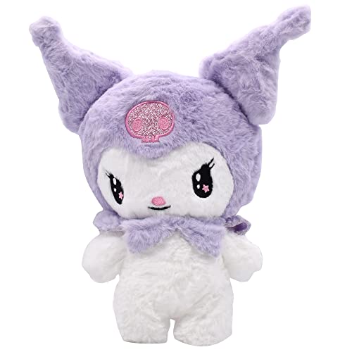 FYDZBSL Kuromi Plüschtier, Kuromi Plüsch Kuromi Plüschtierpuppe Kinderspielzeug Puppe Kuscheltier Plüschfiguren Cartoon Charaktere Plüschpuppen für Party Geschenk Geburtstagsgeschenk (25cm) von FYDZBSL