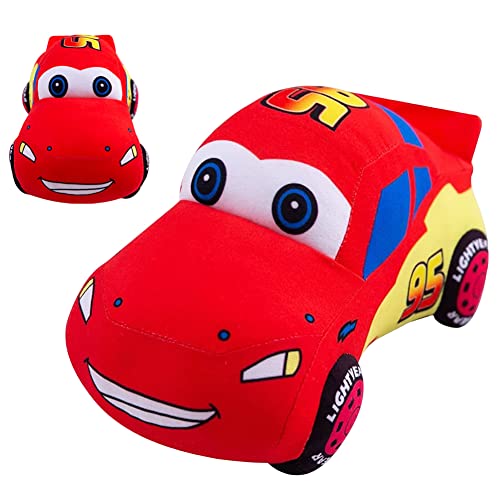 FYDZBSL Lightning McQueen Plüschtier Kuscheltier Lightning McQueen Plüschtier Spielzeug Kurzem Plüsch Stoff und PP-Baumwollfüller,Weich Anime Puppe Stuffed Gift for Children Girls Boys 25cm von FYDZBSL