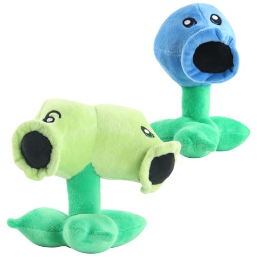 FYDZBSL Plants vs. Zombies Plüschtier Spielzeug Kuscheltier Stofftier Plüschfigur Plüsch Geschenke Plüschtier Kuscheltier Puppe Geschenk Für Kinder Snow PEA Split PEA 2PCS von FYDZBSL